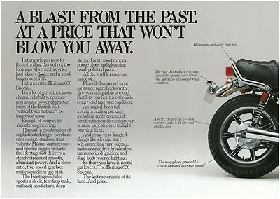 YAMAHA Brochure XS650 XS650S Heritage Special 1983 Sales Catalog YAMAHA Brochure XS650 XS650S Heritage Special 1983 Sales Catalog