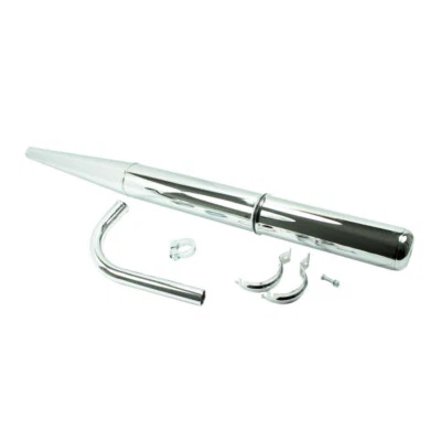 Auspuff Set mit Krümmer Schellen für Simson KR51/1 Schwalbe Star Sperber Habicht - Bild 1 von 2