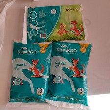 DiapaRoo travel fresh  diaper kit 3 sets size 3, 19 to 30 lbs