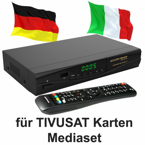 TIVUSAT SatReceiver für HD TV Karten Golden Media VOTE 4 Astra Hotbird