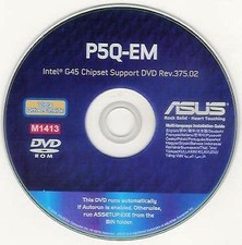 ASUS P5Q-EM Motherboard Drivers Installation Disk M1413