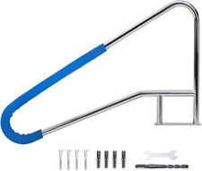 55" x 32" Swimming Pool Rail 304 Stainless Steel 385 LBS Non-Slip Pool Handrail