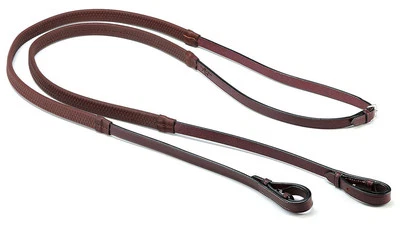 Selleria EQUIPE EMPORIO Leder + Gummi ZÜGEL REE01 schwarz/braun/Newmarket P/C/F