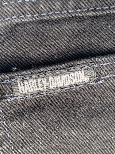 Harley Davidson Jeans Men 38x30 Relaxed Black Denim Motorcycle Made In USA. - Afbeelding 12 van 12