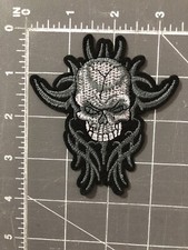 Skull Patch Motorcycle Club Gang Biker Jacket Halloween Riders Skeleton Head HD