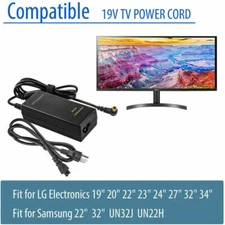 19V 14V AC Adapter Charger For Samsung HD TV LG Monitor Power Supply Cord LCD