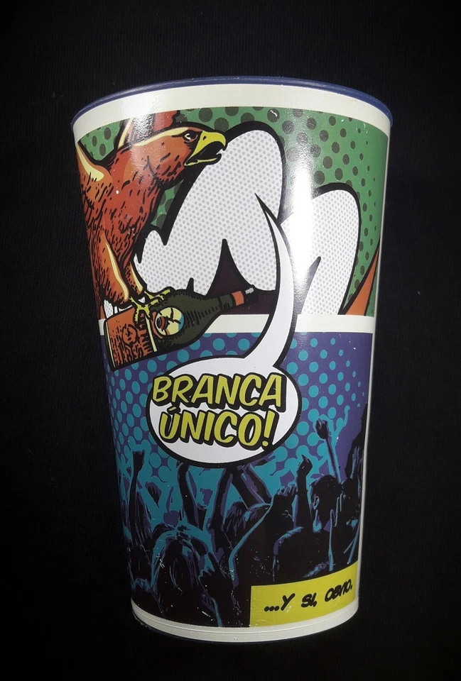 Fernet Branca Argentina Limited Edition Reusable Pvc Glass Cup Pop Art Design Ad - Image 3 of 4