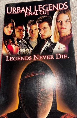 Urban Legends Final Cut VHS Tape 2000 Horror Movie R Rated Former Rental