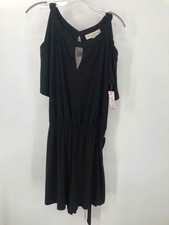 Pre-Owned Emma  Michelle Black Size Medium Short Sleeve Romper