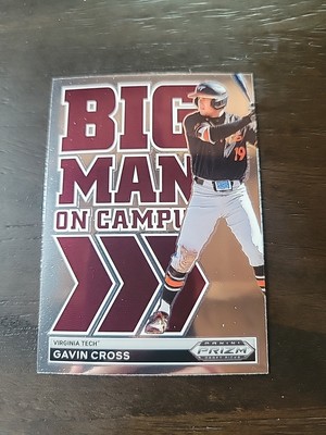 2022 PANINI DRAFT PICKS [PRIZM BIG MAN ON CAMPUS] BMC-GC GAVIN CROSS VIRGINIA E5