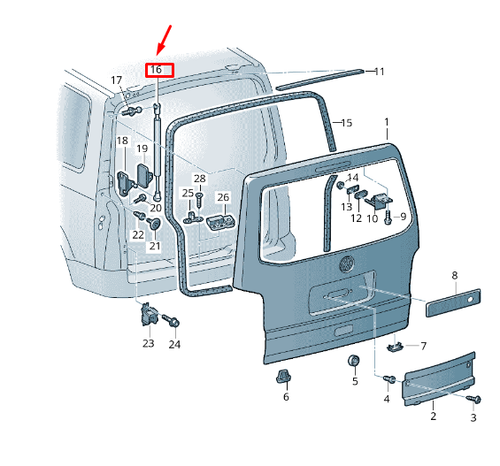 NEUF VW TRANSPORTER T6 Trans De Couverture De Pauteur Avant Reut