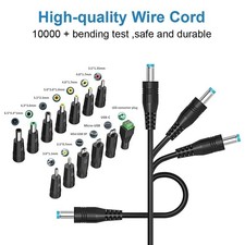 1.5M USB to DC 5.5x2 .1 DC Power Charging Cable with 13pcs DC Adapter Plug