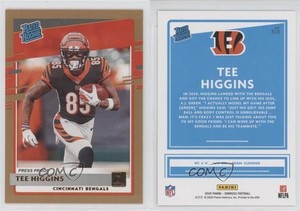 2020 Panini Donruss Rated Rookie Press Proof Bronze Tee Higgins #310 Rookie RC