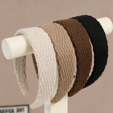 Headbands For Women Non Slip Knitted Hairbands Girls Trendy 1.57 in Wide