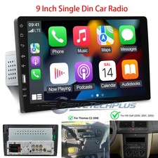 9" Single 1 Din Car Stereo Radio Carplay Android Auto Touch Screen MP5 Player BT