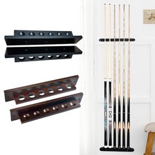 Billiard Cue Rack Wall Mount Wooden Pool Cue Holder Organizer Stick Holder Stick