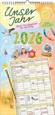 ALPHA EDITION GMBH & CO. KG Unser Jahr - Unser Familienplaner für den Alltag 2026 Frank Bayer