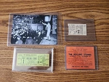 The Rolling Stones original 1964 & 1965  concert ticket stub ex cond + photo USA