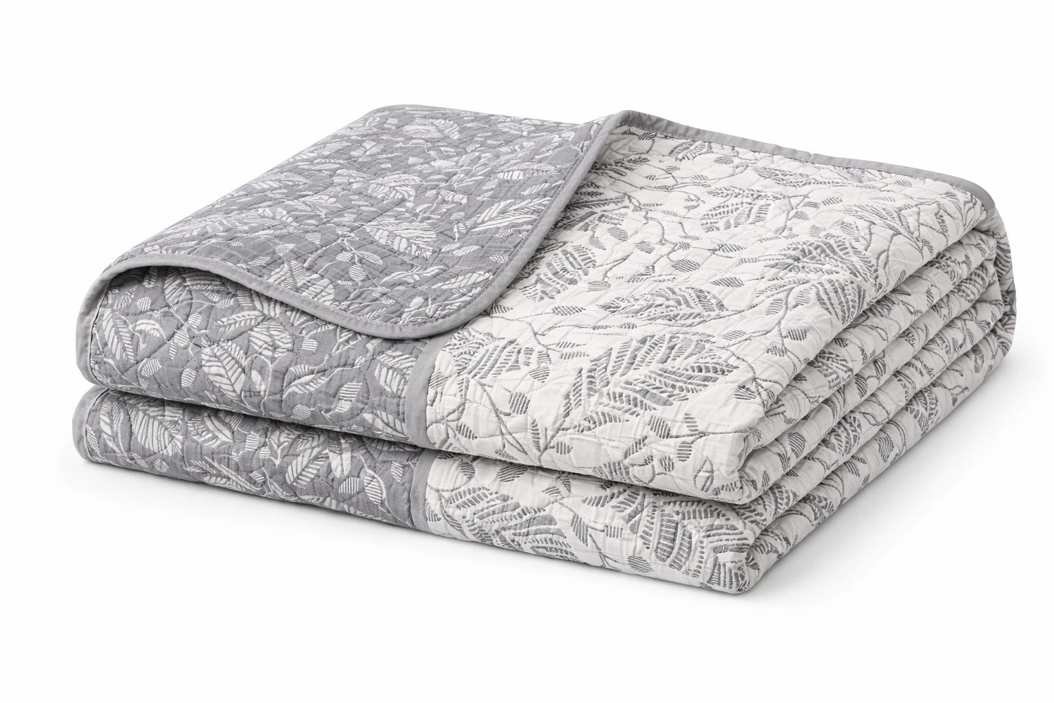 Copriletto matrimoniale Foglie