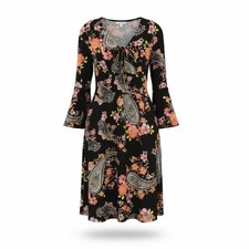 1st Kiss Girls Floral Patterned Dress Very Soft And Comfy Size 7/8 EUC