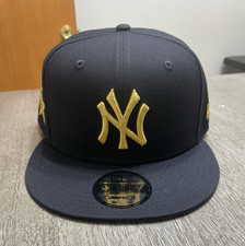 New Era 9FIFTY New York Yankees MLB Snapback Hat Black/Gold/Gray One Size