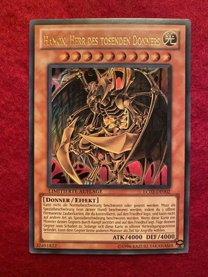 Yu-Gi-Oh! HAMON, HERR DES TOSENDEN D., LC02-DE002, ULTRA RARE, Kombi-Versand!