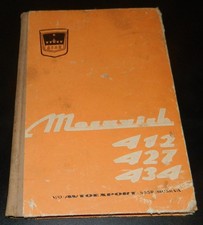 Moskvich 412 427 434 Original Service Manual ~ English 