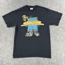 Vintage Harley Davidson Shirt Mens Medium Black Munster IN Tee 00s USA Made