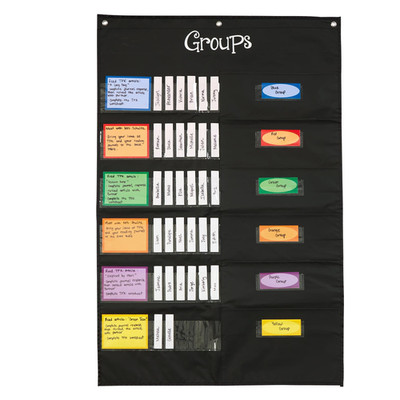 Really Good Stuff Small Group Management Pocket Chart Folder Pockets - 26.75 X