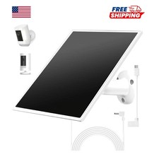 Ring Camera Solar Panel Charger for Stick Up and Spotlight Cams, Weatherproof
