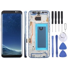 For Samsung Galaxy S8 SM-G950F 5.7 inch TFT LCD Screen Digitizer w/ Frame Blue 