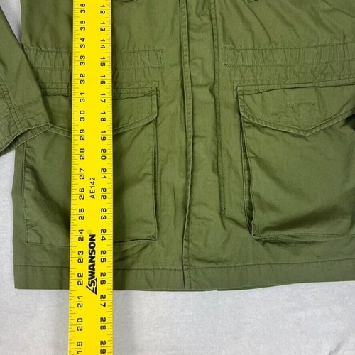 Gap Kids Boys XXL Field Jacket Army Green Utility Coat Cargo Hidden Hood - Picture 4 of 12