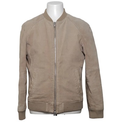 King x Jofama, Bomberjacke, Herren, Größe: 50, Beige, Polyester/Leder #Sze