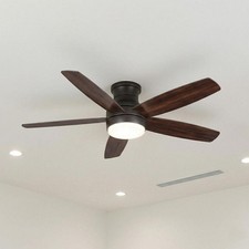 Home Decorators Ashby Park 52 in. Integrated LED Bronze Ceiling Fan W/ Remote