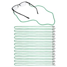 12 Pcs Eyeglass Chains, Nylon Glasses Lanyard for Women and Men, Green