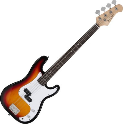 Top E-Bass im Sunburst Design, ideal als Anfänger-, Zweit- oder Übungsinstrument