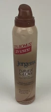 Jergens Natural Glow Foaming Medium to Tan Quick-Dry Self-Tanner 6.25 Fl oz New