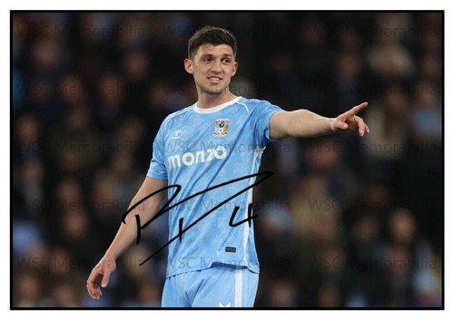 12900. Bobby Thomas Signed Pictures A4 Prints Coventry City Barnsley etc.