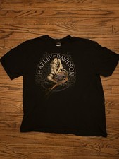 Vintage Harley-Davidson Black Road to Hana Maui Graphic T-Shirt 2XL