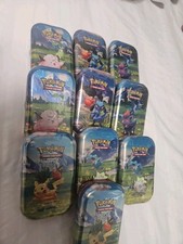 LOT OF 10- Pokemon TCG Mega Evolutions Ascended Heroe Tins New and Sealed
