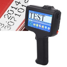 Handheld inkjet printer prints QR code packaging production date batch number