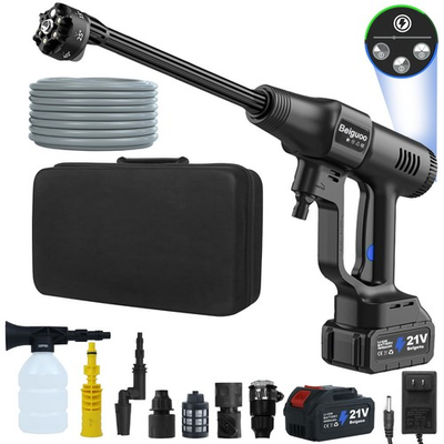 #ad Cordless Pressure Washer 1450PSI Brushless Motor Cordless Power Washer Gun ... $181.56