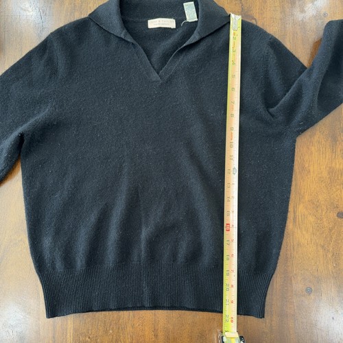 100% Cashmere Lord & Taylor Vintage Polo Sweater Large Black Quiet Luxury by Polo Ralph Lauren, Size L, $25.99 - Photo 10
