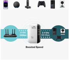 1200Mbps WiFi Range Extender Repeater Wireless Amplifier Router Signal Booster.