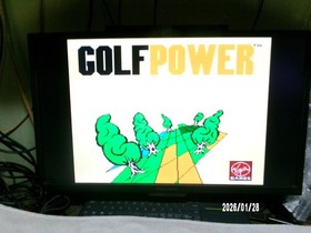 #813 NES : GOLF POWER !!  GREG NORMAN 1991  CIB, Manual, Sleeve, Inserts, POSTER