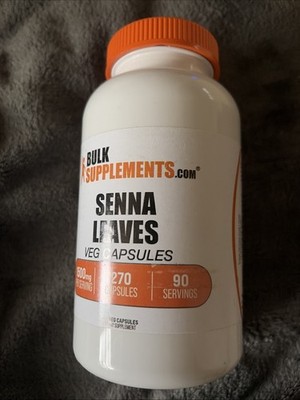 Bulk supplements Senna Leaves 1500 mg 270 Capsules-never Opened