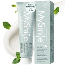 MySmile Fluoride Free Nano Hydroxyapatite 4.2 Ounce Pack of 1 , Green