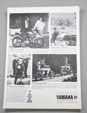 Yamaha Motorcycle Magazine Print Ad Yamaha Style Safety & Fun Vintage 1964 Pre-O