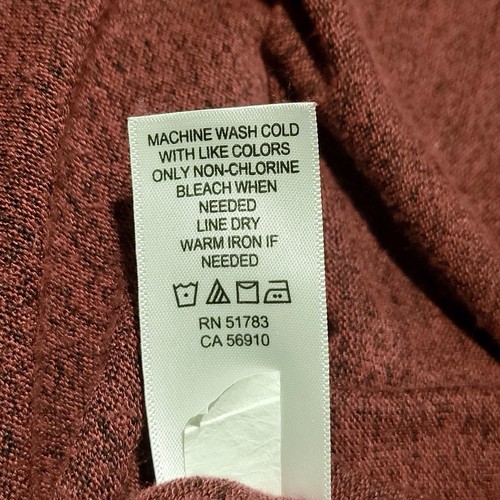 24/7 Maurices Mujer Talla Grande Manga Larga Borgoña Con Beige Blanco Naranja - Imagen 6 de 10