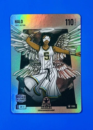 2024 Bo Jackson Battle Arena HALO Angel Reese Silver Battlefoil Steel #SBF-21